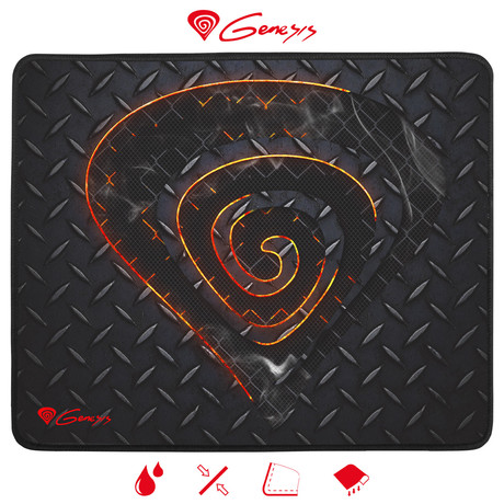 GENESIS Gaming podloga CARBON 500 M STEEL, vodoodporna, zaščiteni robovi,