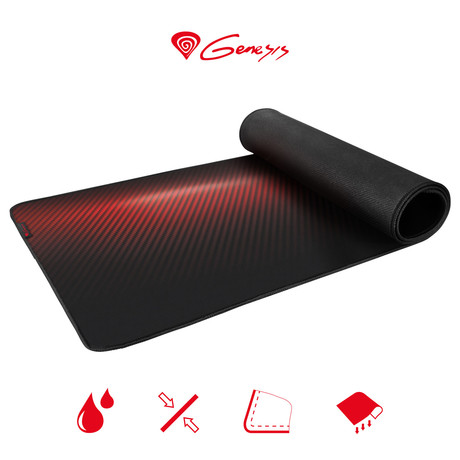 GENESIS CARBON 500 ULTRA BLAZE gaming podloga, vodoodporna, zaščiteni robovi,