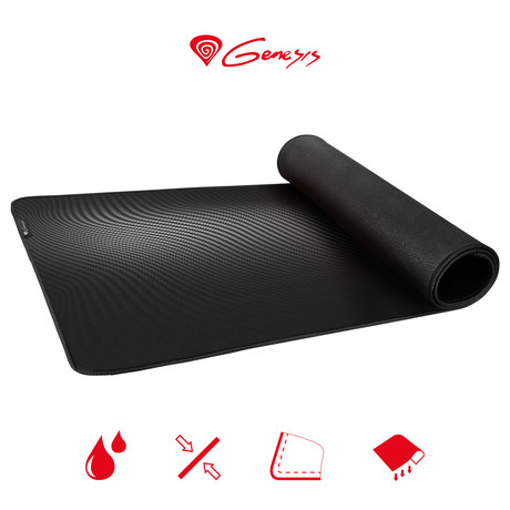 GENESIS CARBON 500 ULTRA WAVE gaming podloga, vodoodporna, zaščiteni robovi,