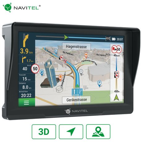 GPS navigacija NAVITEL E777 TRUCK, 7" zaslon, za tovorna vozila, baterija, 3D