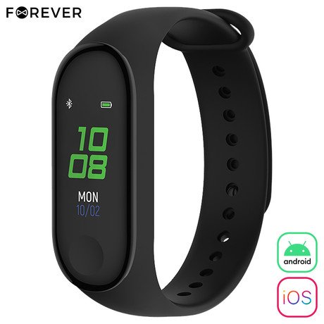 FOREVER pametna zapestnica FITBAND SB-50, Bluetooth 5.0, aplikacija,