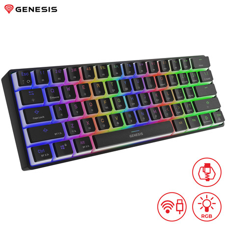GENESIS THOR 660 gaming tipkovnica, mehanska, žična USB Type-C / brezžična