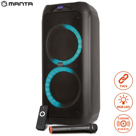 MANTA SPK5305, Karaoke, vgrajena baterija, Bluetoth/USB/MP3/RADIO FM,
