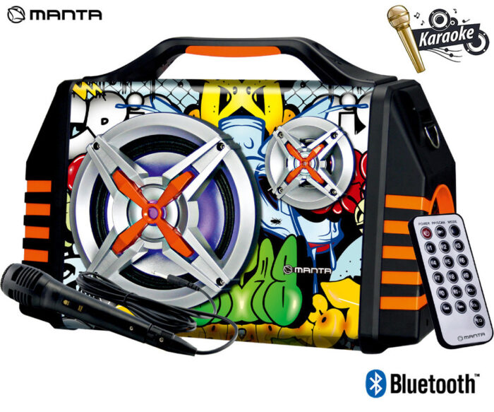 MANTA SPK1005 HELIOS 2 prenosni KARAOKE zvočnik, Bluetooth 5.0, Equalizer,