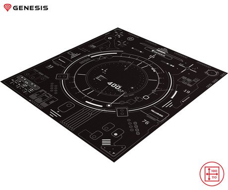 GENESIS TELLUR 400 SQUARE HUD podloga za stol, 110x100cm, protizdrsna, mehka