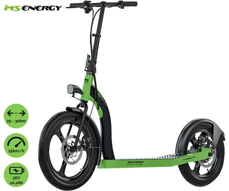 Električni skiro MS ENERGY r10, 20"+16" pnevmatike, 350W motor, domet do 30km,