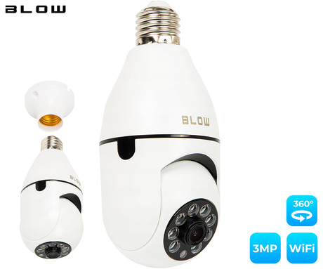 IP kamera BLOW H-933, WiFi, Super HD 3MP, vrtenje, nagibanje, IR nočno