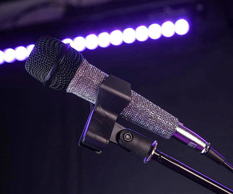 TREVI EM 30 STAR žični mikrofon, XLR, JACK 6.3mm, 5m kabel, diamanti, kovinski - Image 6