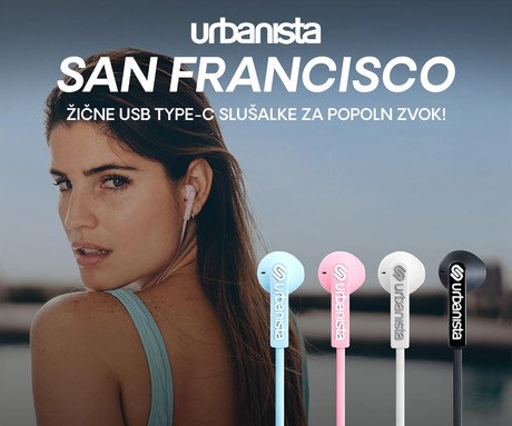 URBANISTA SAN FRANCISCO žične slušalke z mikrofonom, USB Type-C, hibridna - Image 5