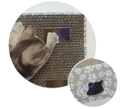 Pet Toys praskalnik za mačke, 3v1, igrača, 34.5x24.5x6.5cm - Image 3