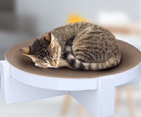 EOL - Pet Toys praskalnik za mačke, 3v1, ležišče, 44x44x12cm - Image 3