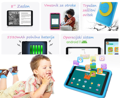 EOL - BlackView TAB 6 KIDS tablični 8", 3v1 (tablica+telefon+bralnik), - Image 3