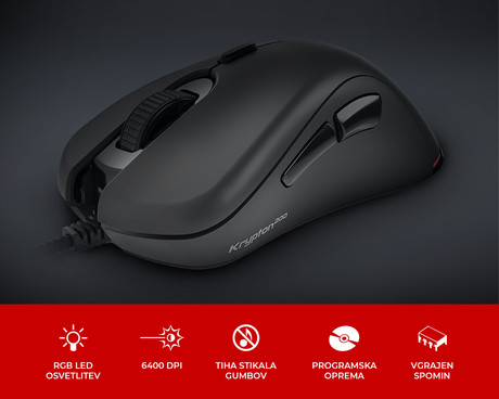 GENESIS Krypton 200 gaming optična 6400DPI, RGB LED osvetlitev, 6 gumbov, - Image 3