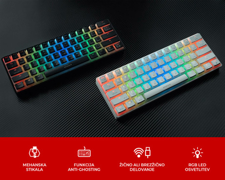 GENESIS THOR 660 gaming tipkovnica, mehanska, žična USB Type-C / brezžična - Image 3