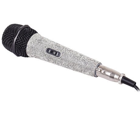 TREVI EM 30 STAR žični mikrofon, XLR, JACK 6.3mm, 5m kabel, diamanti, kovinski - Image 5