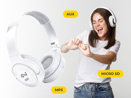 TREVI DJ 12E30 naglavne slušalke, Bluetooth 5.0, mikrofon, microSD, - Image 4