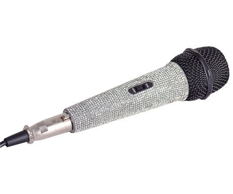 TREVI EM 30 STAR žični mikrofon, XLR, JACK 6.3mm, 5m kabel, diamanti, kovinski - Image 4