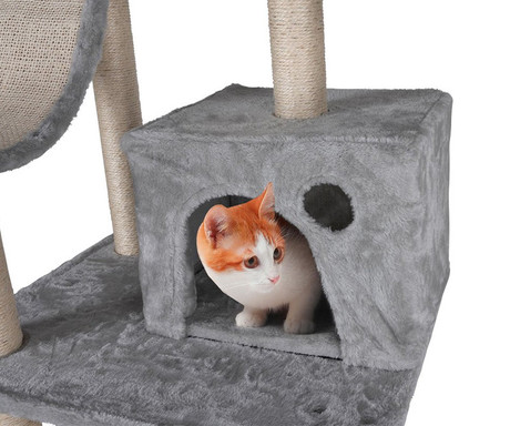 Pet Toys mačje drevo in praskalnik za mačke, 180x60x50cm, 4 nivoji - Image 4