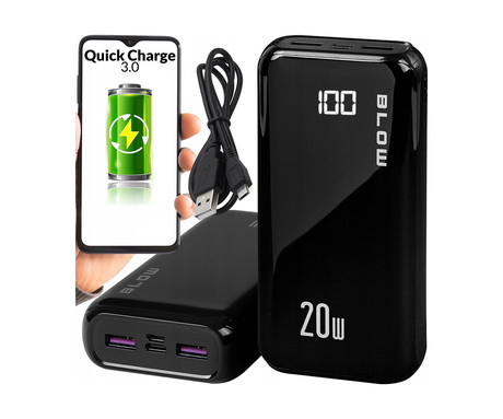 Power bank BLOW PB30A, 30.000mAh, Polymer baterija, Quick Charge 3.0, LED - Image 6