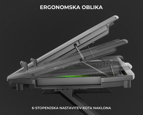 GENESIS OXID 850 RGB hladilno stojalo / podstavek za prenosnike do 17.3'', 6 - Image 4