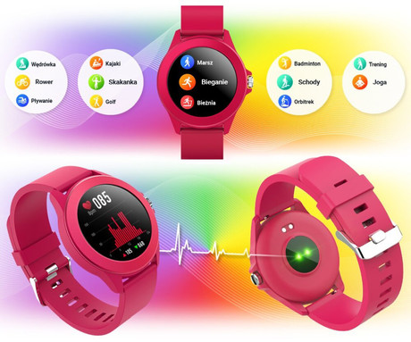 FOREVER Colorum CW-300 pametna ura, ura, 1.22" zaslon, Bluetooth, Android + - Image 5