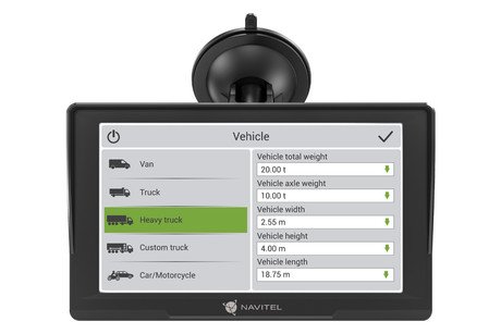 GPS navigacija NAVITEL E777 TRUCK, 7" zaslon, za tovorna vozila, baterija, 3D - Image 4