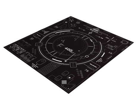 GENESIS TELLUR 400 SQUARE HUD podloga za stol, 110x100cm, protizdrsna, mehka - Image 3