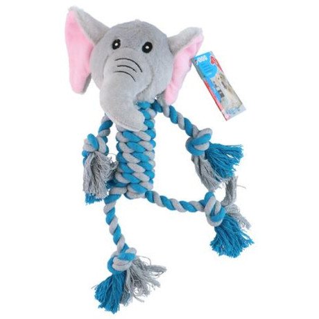 Pet Toys plišasta vrv igrača za pse, opica, slon, žirafa, piščanec, krokodil, - Image 6