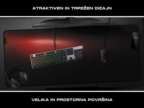 GENESIS CARBON 500 ULTRA BLAZE gaming podloga, vodoodporna, zaščiteni robovi, - Image 4