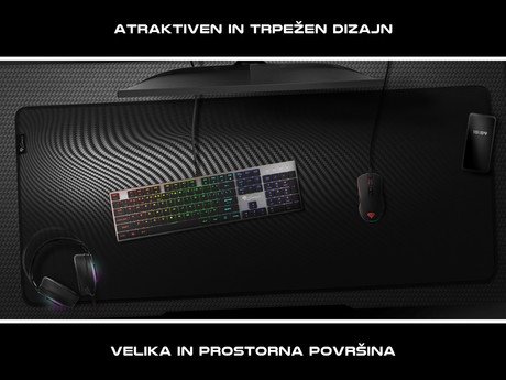 GENESIS CARBON 500 ULTRA WAVE gaming podloga, vodoodporna, zaščiteni robovi, - Image 4