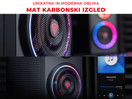GENESIS Gaming stereo 2.0 zvočniki zvočniki, STEREO 2.0, 24W RMS, RGB LED - Image 6