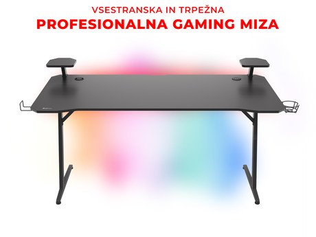 Profesionalna GAMING miza GENESIS HOLM 510 RGB, LED RGB osvetlitev, vgrajen - Image 5