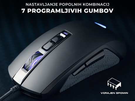 GENESIS Krypton 310, gaming optična miška, RGB LED osvetlitev, 4000dpi, 7 - Image 6