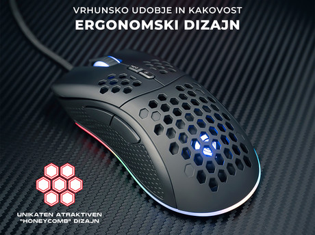 GENESIS Krypton 550, profi gaming optična miška, RGB osvetlitev, 7 prog. - Image 3