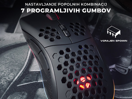GENESIS Krypton 550, profi gaming optična miška, RGB osvetlitev, 7 prog. - Image 6