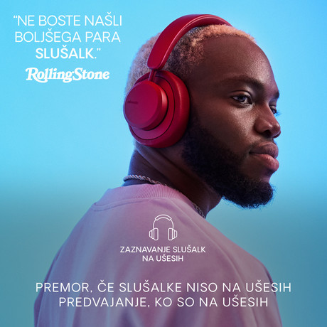 URBANISTA MIAMI naglavne brezžične slušalke, Bluetooth, ANC, do 50ur, Ruby - Image 3