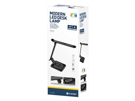PLATINET PDL70 namizna LED + nočna svetilka, upravljanje na dotik, USB - Image 5