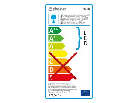 PLATINET PDL70 namizna LED + nočna svetilka, upravljanje na dotik, USB - Image 6