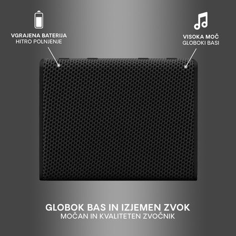 URBANISTA SYDNEY bluetooth zvočnik, TWS, IPX5, Midnight Black (črn) - Image 3