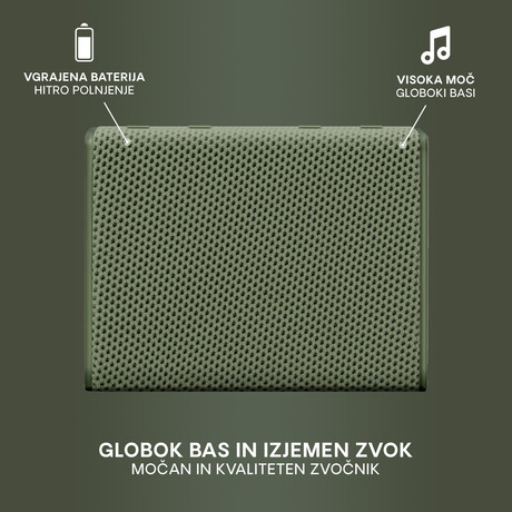 URBANISTA SYDNEY bluetooth zvočnik, TWS, IPX5, Olive Green (olivno zelen) - Image 3