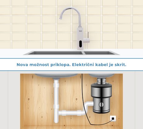 Električna grelna pipa WELL BILLABONG, 3000W, topla/vroča voda v 5 sekundah - Image 5