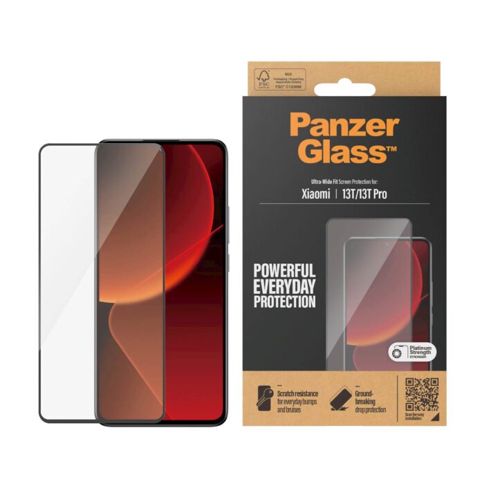 PANZERGLASS XIAOMI 13T/13T PRO UWF BLACK - Image 3