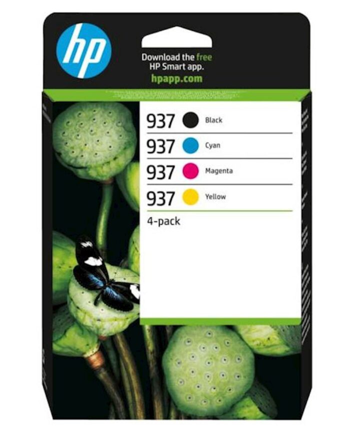 KOMPLET ČRNIL HP 937 ČRNA, CYAN, MAGENTA, RUMENA ZA OfficeJet