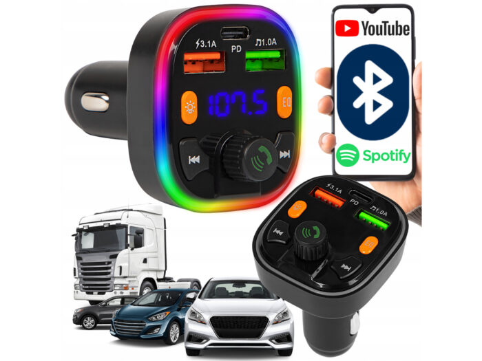 BLOW 74-170 FM oddajnik / transmitter, Bluetooth 5.0, Quick Charge 3.0, - Image 2