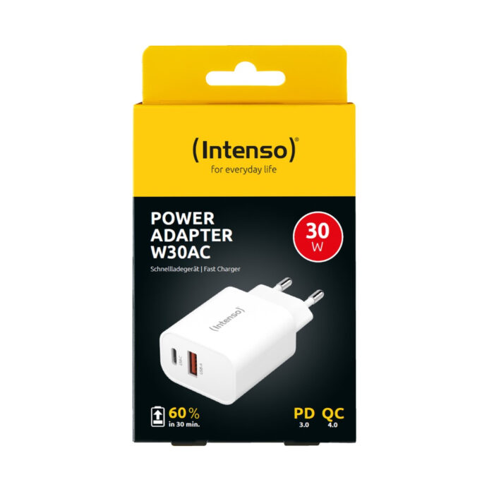 Intenso 30W napajalnik z USB-C in USB-A W30AC - Image 5