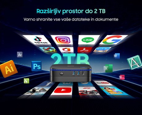 Blackview MP60 namizni mini računalnik, Windows 11 Home, Intel N95, 16GB RAM, - Image 5