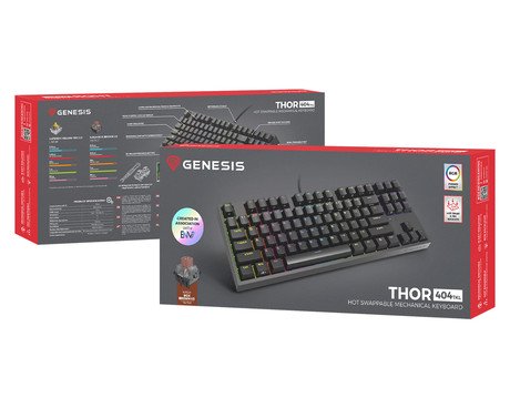 GENESIS THOR 404 TKL gaming tipkovnica, mehanska, RGB LED osvetlitev, - Image 5