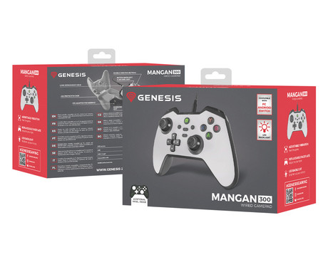 GENESIS MANGAN 300 žični igralni plošček / gamepad, 19 gumbov, vibriranje, LED - Image 6