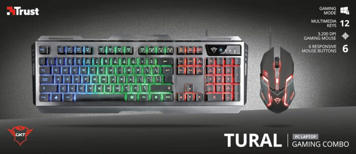 TRUST GAMING SET TIPKOVNICA + MIŠKA GXT 845 TURAL - Image 5