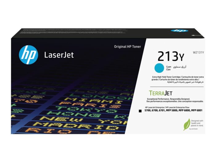 HP 213Y Cyn Original LaserJet Toner Crtg - Image 4